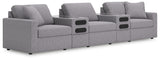 Nashville Furniture Outlets - Ashley Furniture - Modmax Sectional - RAF 5-Piece Sectional / Granite - 92104S15