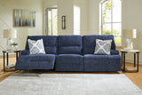 Nashville Furniture Outlets - Ashley Furniture - Acklen Place Sectional - 3-Piece Power Reclining Sectional Sofa / Navy - 93607S18