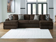 Nashville Furniture Outlets - Ashley Furniture - Midnight-Madness Sectional - RAF 3-Piece Sectional with Chaise / Chocolate - 98104S5