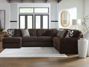 Nashville Furniture Outlets - Ashley Furniture - Midnight-Madness Sectional - RAF 4-Piece Sectional with Chaise / Chocolate - 98104S4