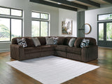 Nashville Furniture Outlets - Ashley Furniture - Midnight-Madness Sectional - RAF 5-Piece Sectional / Chocolate - 98104S26