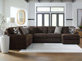 Nashville Furniture Outlets - Ashley Furniture - Midnight-Madness Sectional - LAF 4-Piece Sectional with Chaise / Chocolate - 98104S3