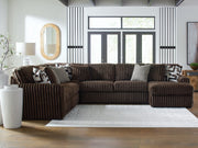 Nashville Furniture Outlets - Ashley Furniture - Midnight-Madness Sectional - LAF 4-Piece Sectional with Chaise / Chocolate - 98104S3