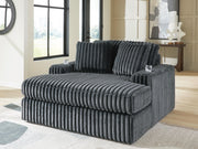 Nashville Furniture Outlets - Ashley Furniture - Midnight-Madness Living Room - Oversized Chaise / Gunmetal - 9810515