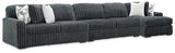 Nashville Furniture Outlets - Ashley Furniture - Midnight-Madness 3-Piece Sectional with Chaise - 3-Piece Sectional with Chaise - 98105S28