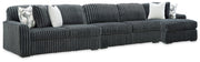 Nashville Furniture Outlets - Ashley Furniture - Midnight-Madness 3-Piece Sectional with Chaise - 3-Piece Sectional with Chaise - 98105S28
