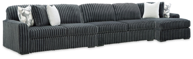 Nashville Furniture Outlets - Ashley Furniture - Midnight-Madness 3-Piece Sectional with Chaise - 3-Piece Sectional with Chaise - 98105S28