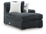 Midnight-Madness 3-Piece Sectional with Chaise