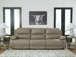 Nashville Furniture Outlets - Ashley Furniture - Narwhal Place Sectional - 3-Piece Power Reclining Sectional / Pebble - PC99201S1