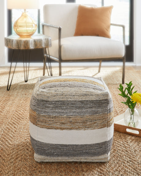 Nashville Furniture Outlets - Ashley Furniture - Josalind Pouf - Pouf / Multi - A1000935