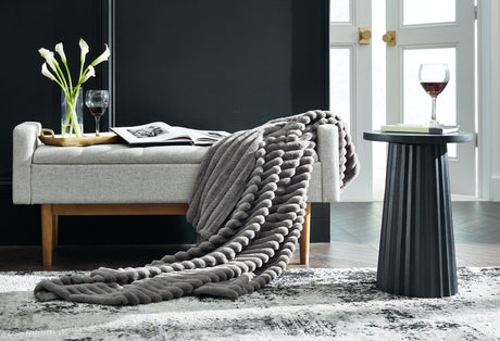 Nashville Furniture Outlets - Ashley Furniture - Alsonwell Throw (Set of 3) - Throw (3/CS) / Gray - A1001081