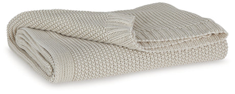 Nashville Furniture Outlets - Ashley Furniture - Gayelery Throw (Set of 3) - Throw (3/CS) / Sand - A1001084