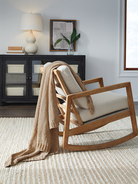 Nashville Furniture Outlets - Ashley Furniture - Anawood Throw (Set of 3) - Throw (3/CS) / Gold - A1001099