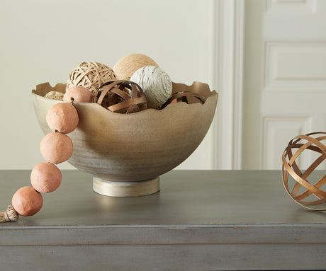 Nashville Furniture Outlets - Ashley Furniture - Maura Bowl - Bowl / Antique Gold Finish - A2000594