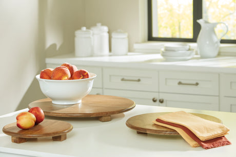 Nashville Furniture Outlets - Ashley Furniture - Kaidler Tray Set (Set of 3) - Tray Set (3/CN) / Brown - A2000614