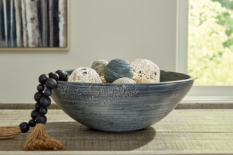 Nashville Furniture Outlets - Ashley Furniture - Meadie Bowl - Bowl / Distressed Black - A2000792