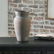 Nashville Furniture Outlets - Ashley Furniture - Brickmen Vase - Vase / Antique Gray - A2000657