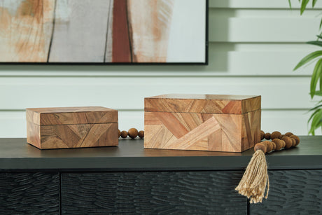 Nashville Furniture Outlets - Ashley Furniture - Antford Box (Set of 2) - Box Set (Set of 2) / Brown - A2000691