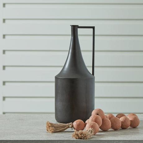 Nashville Furniture Outlets - Ashley Furniture - Zainforth Vase - Vase / Distressed Brown - A2000694