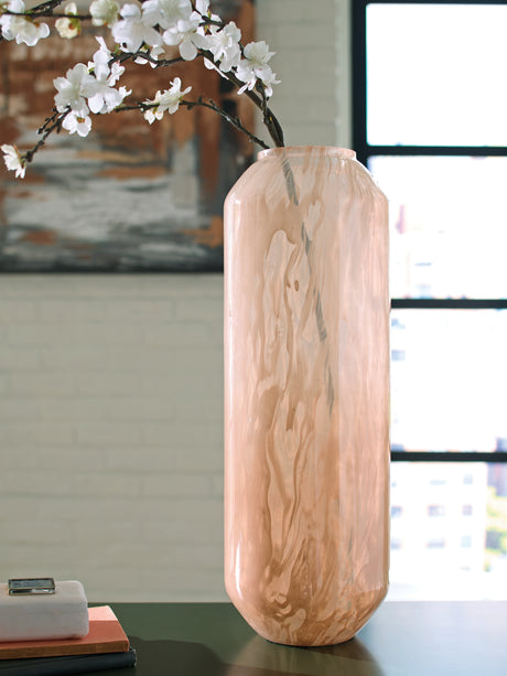 Nashville Furniture Outlets - Ashley Furniture - Dushby Vase - Vase / Blush Pink - A2000730