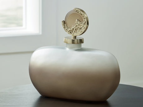 Nashville Furniture Outlets - Ashley Furniture - Acario Jar - Jar / Taupe/Gold Finish - A2000781