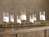 Nashville Furniture Outlets - Ashley Furniture - Wallmond Candle Holder - Candle Holder / Antique Brass Finish - A2000820