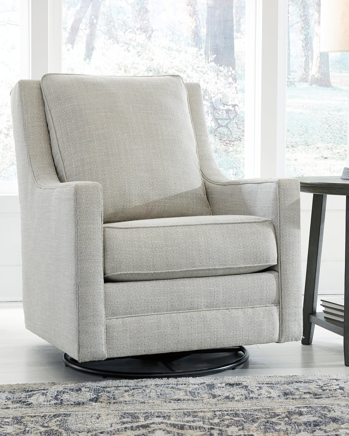Nashville Furniture Outlets - Ashley Furniture - Kambria Swivel Glider Accent Chair - Swivel Glider Accent Chair / Frost - A3000206