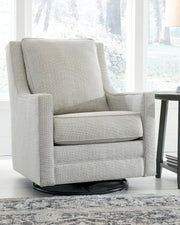 Nashville Furniture Outlets - Ashley Furniture - Kambria Swivel Glider Accent Chair - Swivel Glider Accent Chair / Frost - A3000206