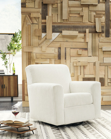 Nashville Furniture Outlets - Ashley Furniture - Herstow Swivel Glider Accent Chair - Swivel Glider Accent Chair / Ivory - A3000365