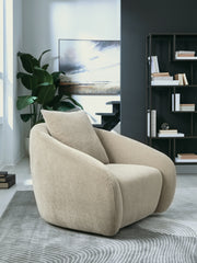Nashville Furniture Outlets - Ashley Furniture - Yahya Swivel Accent Chair - Swivel Accent Chair / Pebble - A3000782