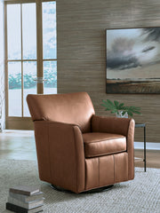 Nashville Furniture Outlets - Ashley Furniture - Braydunn Swivel Glider Accent Chair - Swivel Glider Accent Chair / Caramel - A3000821