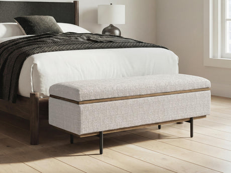 Nashville Furniture Outlets - Ashley Furniture - Dettaford Next-Gen Nuvella Storage Bench - Storage Bench - A3000848