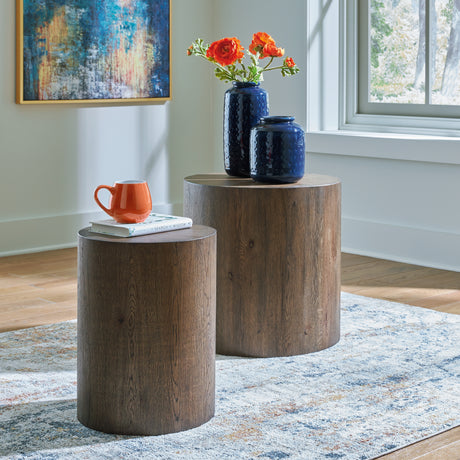 Nashville Furniture Outlets - Ashley Furniture - Cammund Accent Table (Set of 2) - Accent Table (Set of 2) / Brown - A4000619