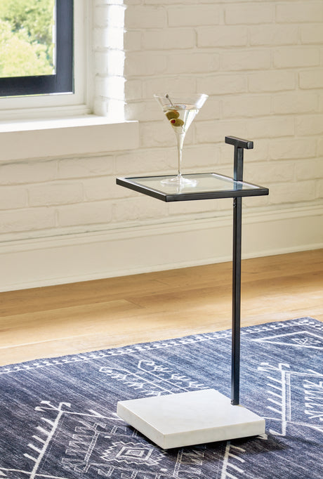 Nashville Furniture Outlets - Ashley Furniture - Mannill Accent Table - Accent Table / Black/White - A4000630