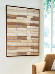 Nashville Furniture Outlets - Ashley Furniture - Kalanmore Wall Decor - Wall Art / Brown/Tan/White - A8000460