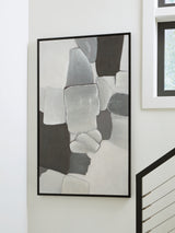 Nashville Furniture Outlets - Ashley Furniture - Adilson Wall Decor - Wall Art / White/Gray/Black - A8000463