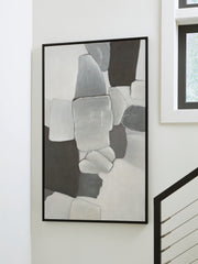 Nashville Furniture Outlets - Ashley Furniture - Adilson Wall Decor - Wall Art / White/Gray/Black - A8000463