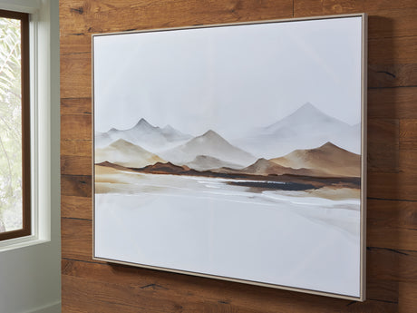 Nashville Furniture Outlets - Ashley Furniture - Karalen Wall Decor - Wall Art / White/Gray/Brown - A8000465