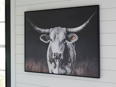 Nashville Furniture Outlets - Ashley Furniture - Harlandale Wall Decor - Wall Art / Black/White/Brown - A8000467