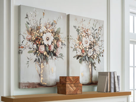 Nashville Furniture Outlets - Ashley Furniture - Faisaldon Wall Decor - Wall Art Set (Set of 2) / Multi - A8000476