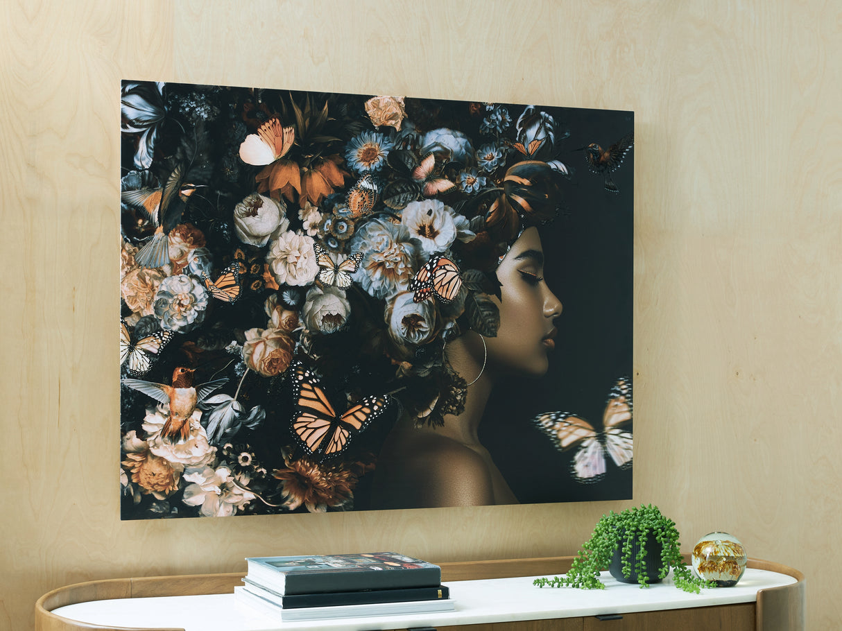 Nashville Furniture Outlets - Ashley Furniture - Valfer Wall Decor - Wall Art / Orange/Black/White - A8000481