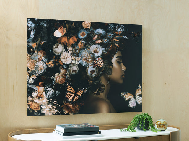 Nashville Furniture Outlets - Ashley Furniture - Valfer Wall Decor - Wall Art / Orange/Black/White - A8000481