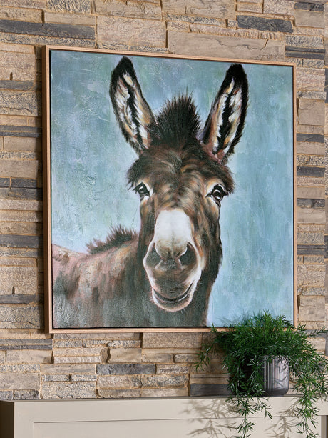 Nashville Furniture Outlets - Ashley Furniture - Landerton Wall Decor - Wall Art / Brown/Blue/White - A8000488