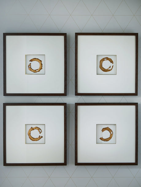 Nashville Furniture Outlets - Ashley Furniture - Dallbourne Wall Decor - Wall Art Set (4/CN) / White/Gold Finish - A8000491