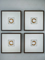 Nashville Furniture Outlets - Ashley Furniture - Dallbourne Wall Decor - Wall Art Set (4/CN) / White/Gold Finish - A8000491