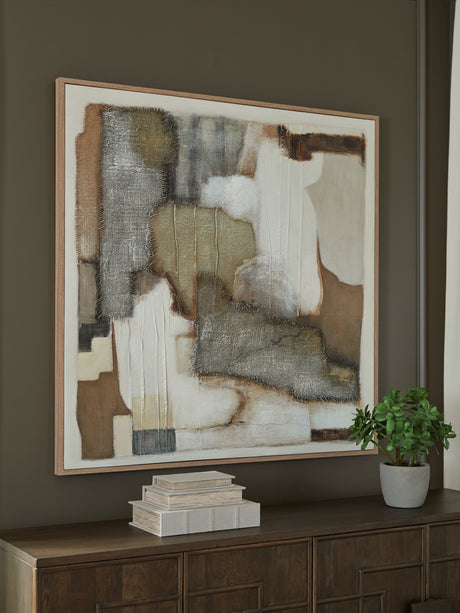 Nashville Furniture Outlets - Ashley Furniture - Wylander Wall Decor - Wall Art / Tan/Brown/Gray - A8000497