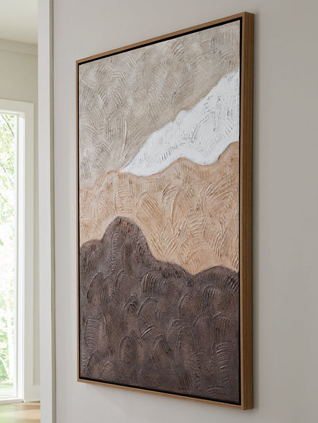 Nashville Furniture Outlets - Ashley Furniture - Fanthorne Wall Decor - Wall Art / Tan/Brown/White - A8000500