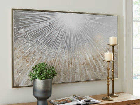 Nashville Furniture Outlets - Ashley Furniture - Waldard Wall Decor - Wall Art / Gray/Taupe/White - A8000501