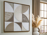Nashville Furniture Outlets - Ashley Furniture - Harelman Wall Decor - Wall Art / Tan/Taupe/White - A8000502