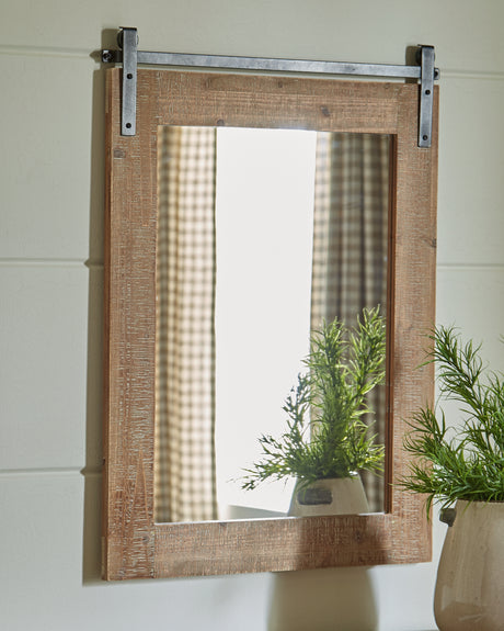 Nashville Furniture Outlets - Ashley Furniture - Lanie Mirror - Accent Mirror / Antique Brown - A8010223